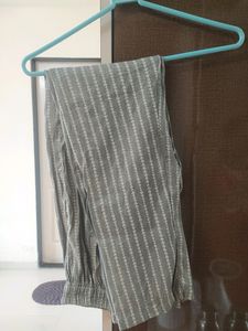 Grey Ikkat Print Kurta and Pant Set