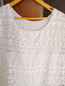White Lace crochet Top