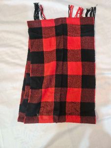 Red &amp; Black Buffalo Check Scarf