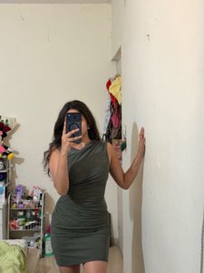 Olive Green Bodycon Dress
