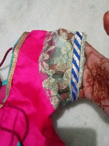Sea Green Lahenga Set For Small Girl