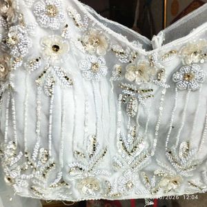 Stunning White  net Lehenga Choli