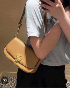 Tory Burch Brown Leather Crossbody Bag