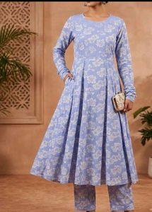 Designer Printed poncho top and skirt set