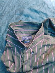 Men's Striped Button-Down Shirt