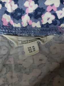 Imported Floral Print Mini Skirt