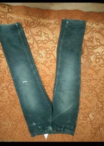 Dark Wash Ripped Jeans