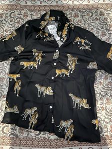 Stylish Black Animal Print Shirt