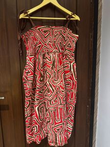 Boho Print Spaghetti Strap Dress