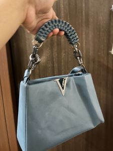Stylish Blue Handbag