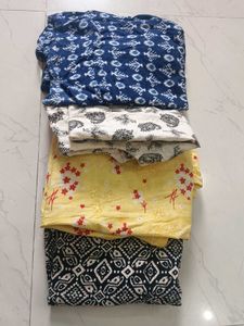 Set of 4 (Combo) Indian Short kurtis