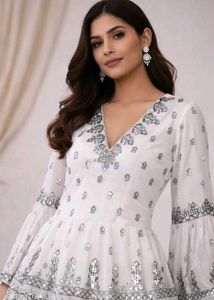 White Embellished Top