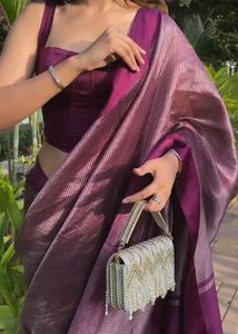 Elegant Silk Blend Saree