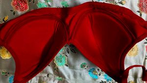 Vibrant Red Bra