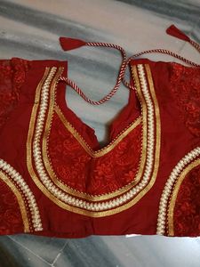 Hot Red Blouse, Brand New, Fit S/M Both, Designer