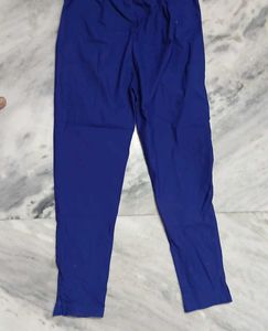 Blue Straight Leg Trousers
