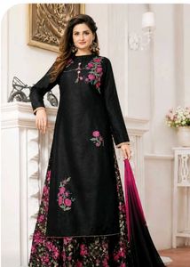 Embroidered Kurta sharara with Dupatta