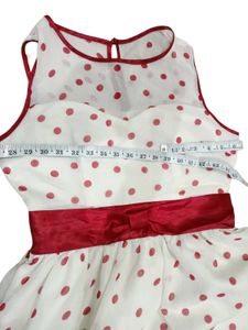 Vintage Polka Dot Midi Dress Lindy Bar Size M &amp; L