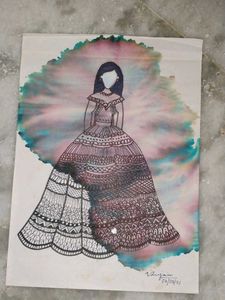 Hand-drawn mandala design