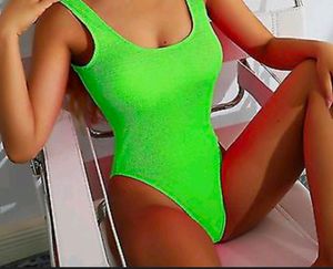 Neon Green Bodysuit/Swimsuit – Primark (Size M)