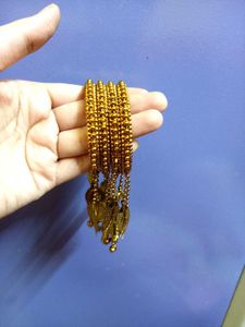 Golden Bangles with charms