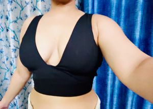 Stylish Black Top with Strappy Back