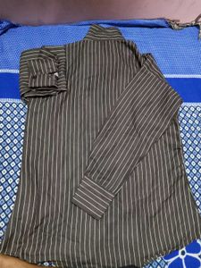 Striped Button-Up Shirt
