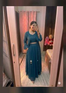 Elegant Teal Kurta Set with Dupatta