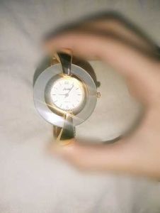 Elegant Gold Jade Bangle Watch