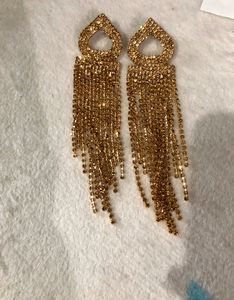 Golden Zircon Earrings