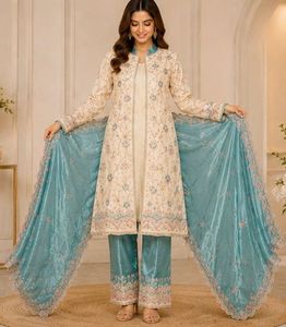 (M-L size)Elegant Embroidered Kurta Set