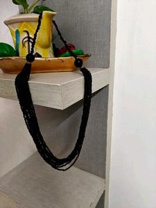 Vintage Black Beaded Layered Necklace✨