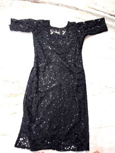 Elegant Black Lace Dress