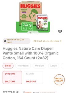 Huggies Nature Care Diaper Pants - Size S