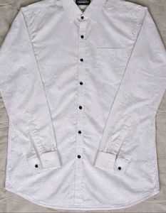 Classic White Button-Up Shirt