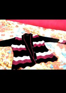 Chic Striped Button-Up Cardigan