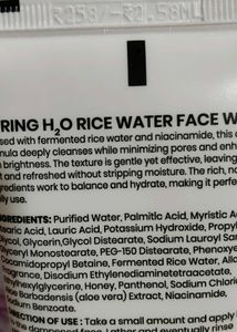Spring H2O Rice Water Face Wash