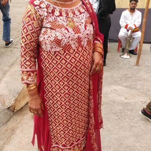 Elegant Maroon Embroidered Kurta Set