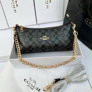 Coach Signature Monogram Crossbody Pouch