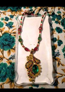 Handcrafted Traditional Peacock Pendant Necklace