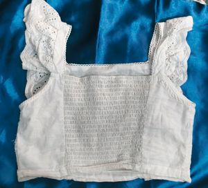White Crop Top SALE Price