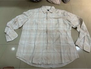Classic Checked Beige Long Sleeve Shirt