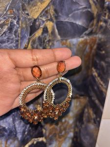Stunning Hoop Earrings with Stones