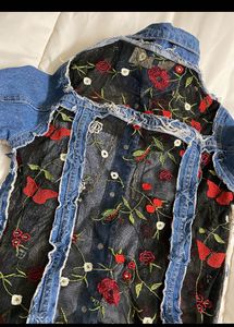 Embroidered Y2k Denim Jacket