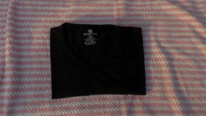 Black Cotton Full Sleeves Top
