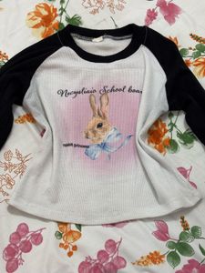 Cute Rabbit Graphic top🌷