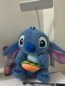 Cute Stitch Plush Toy with Burger