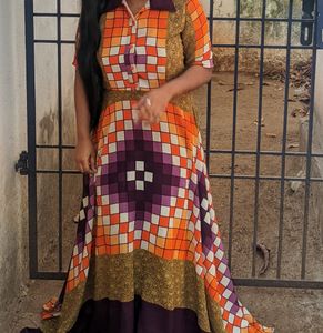 Stylish Multi Colour Gown 👍