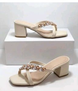 Sparkling Block Heel Sandals