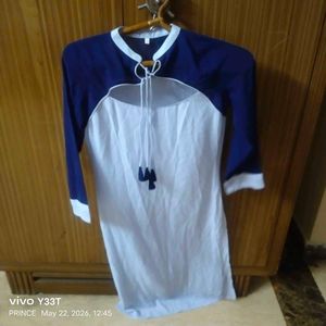 Blue & White Kurta